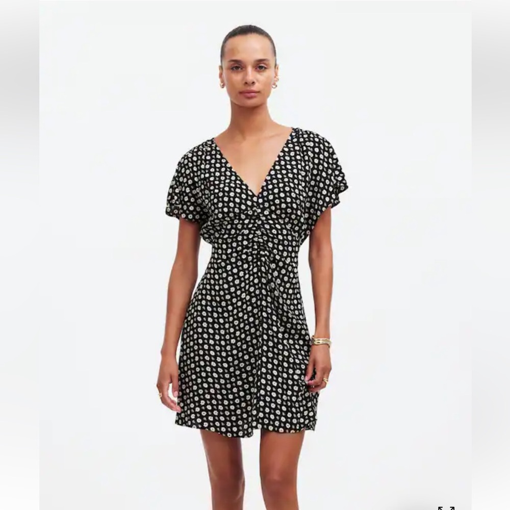 Madewell Black and White Mini Dress